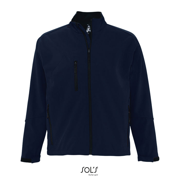 Veste softshell personnalisée homme RELAX bleu abysse